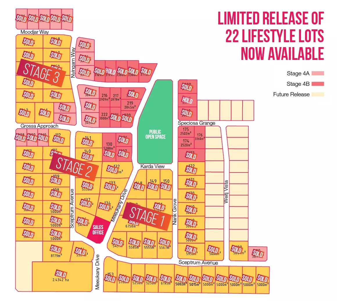[Land for Sale] Wildflower Ridge Estate, Chittering OpenLot